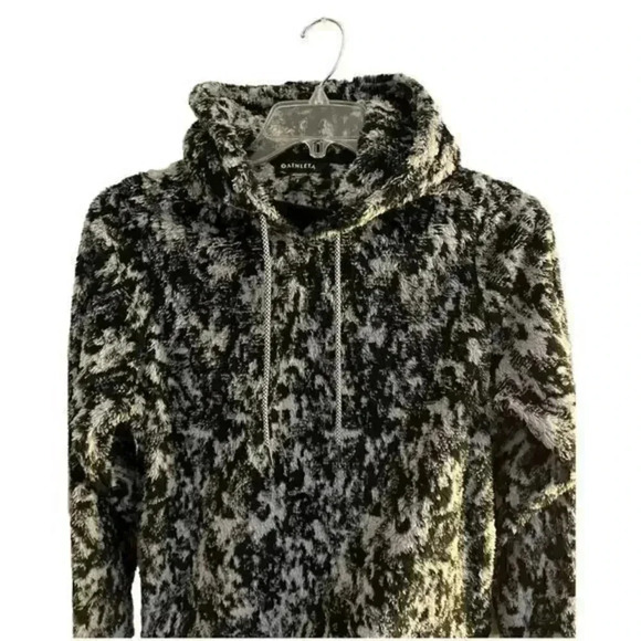 Athleta Glacier Black Tugga Sherpa‎ Jacquard Hoodie - Picture 10 of 14